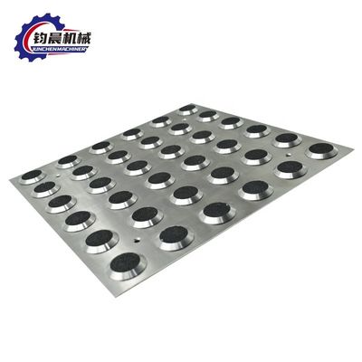 Banda táctil de placa de acero inoxidable para indicadores táctiles de diseño moderno botones de punta