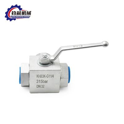 OEM baja temperatura KHB3K válvula de bola hidráulica con revestimiento de zinc con bridas