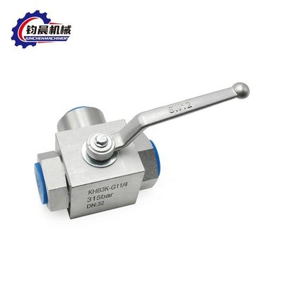 OEM baja temperatura KHB3K válvula de bola hidráulica con revestimiento de zinc con bridas