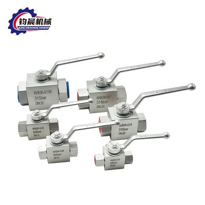 OEM baja temperatura KHB3K válvula de bola hidráulica con revestimiento de zinc con bridas