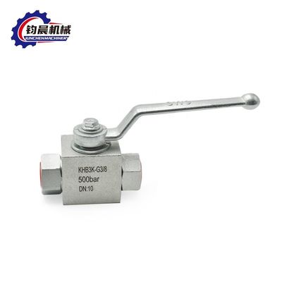 Válvula de bola KHB Válvula de bola de 3 vías hecha de acero al carbono para gas / agua / petróleo