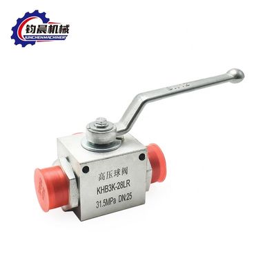 Válvula de bola hidráulica de alta presión para medios de gas/agua/aceite KHB3K-28LR con hilo interno