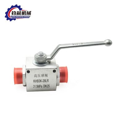 Válvula de bola hidráulica de alta presión para medios de gas/agua/aceite KHB3K-28LR con hilo interno