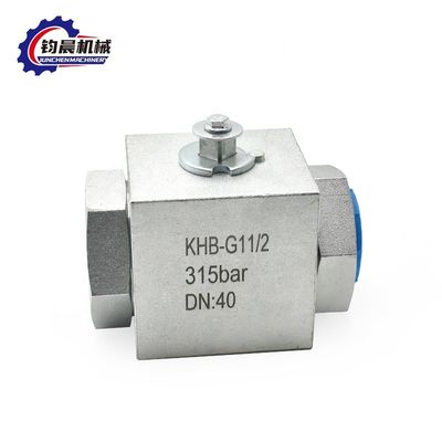 KHB-G11/2 válvula de bola hidráulica de alta presión de acero inoxidable para soporte personalizado