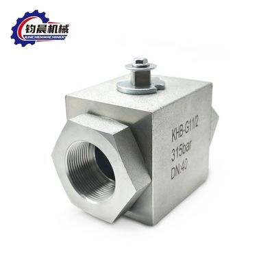 KHB-G11/2 válvula de bola hidráulica de alta presión de acero inoxidable para soporte personalizado
