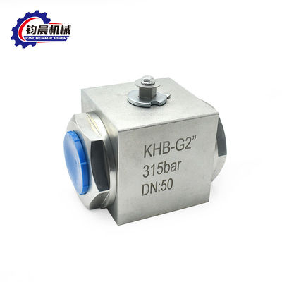 Acero inoxidable KHB-G2'' 315bar válvula de bolas de alta presión gas hidráulico/agua/aceite