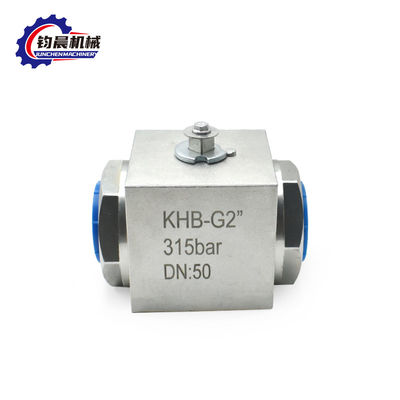 Acero inoxidable KHB-G2'' 315bar válvula de bolas de alta presión gas hidráulico/agua/aceite